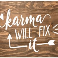 Karma will fix it